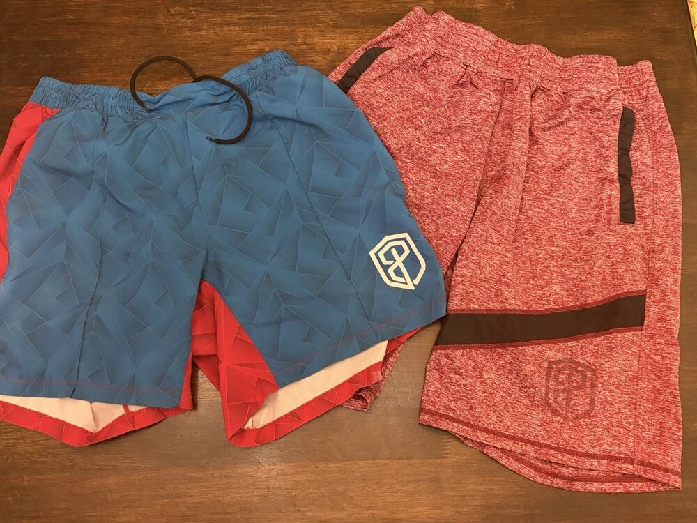 (2) Born Primitive Shorts Elastic Waist & Drawstring Mens Medium Lot
